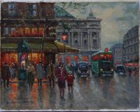  Cafe de la Paix. Evening Scene